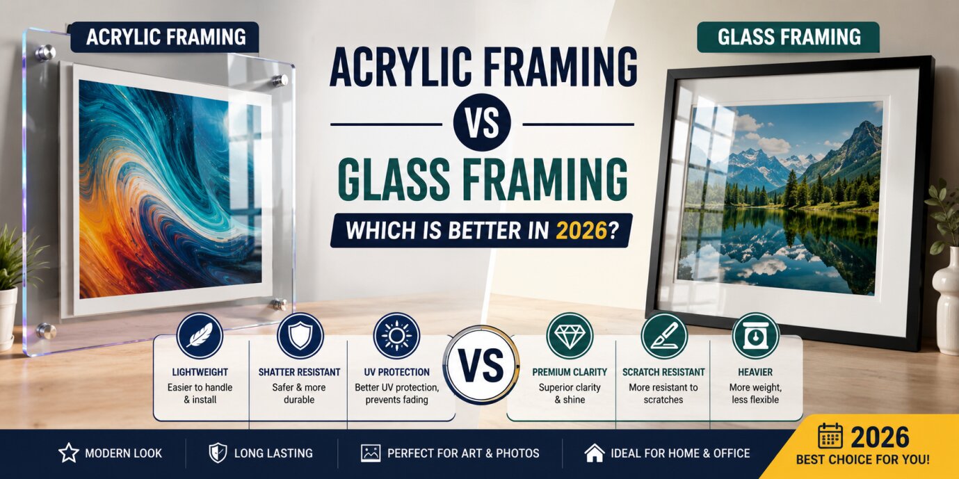 Acrylic Framing vs Glass Framing: Which is Better in 2026?