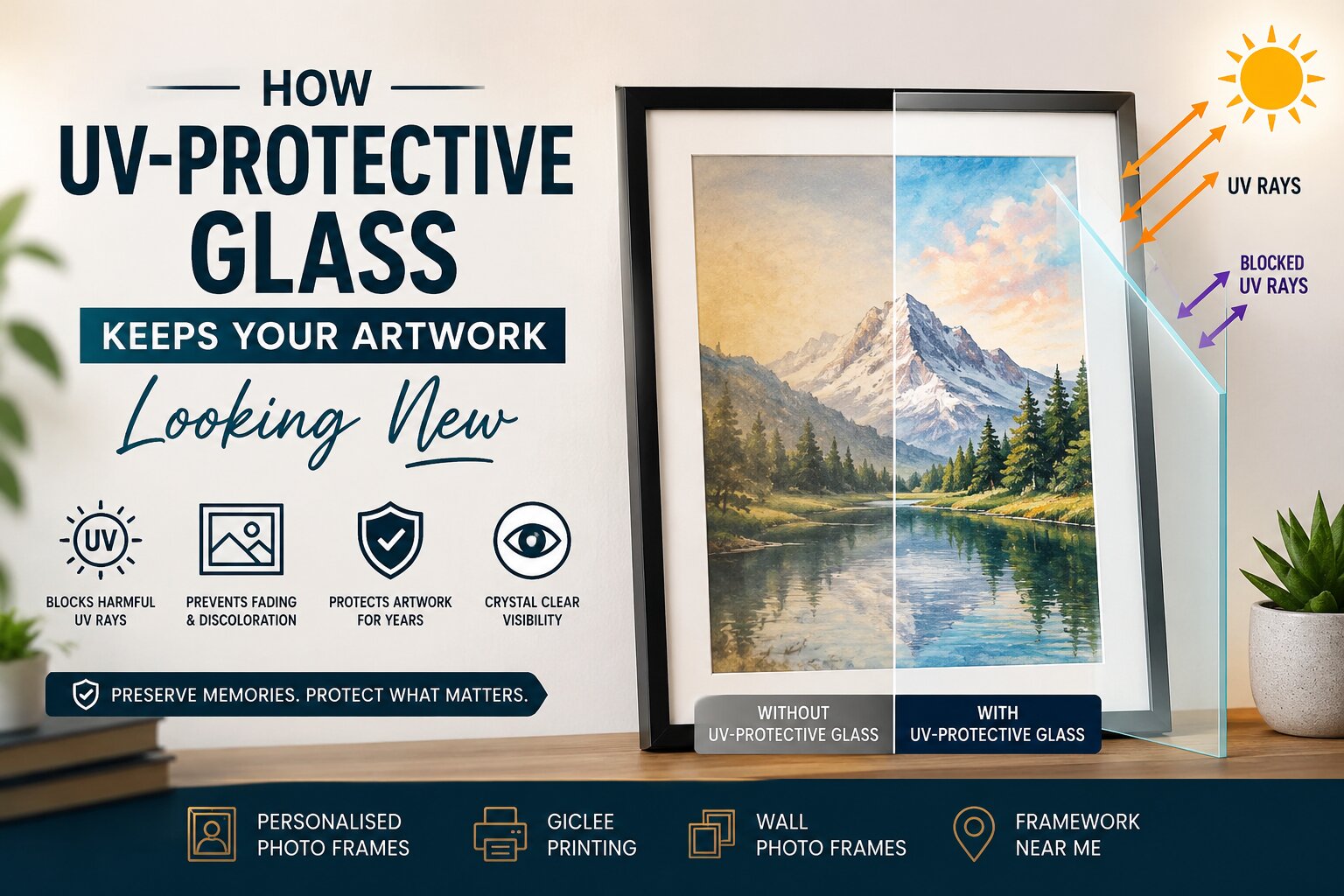How UV-Protective Glass Keeps Your Artwork Looking New