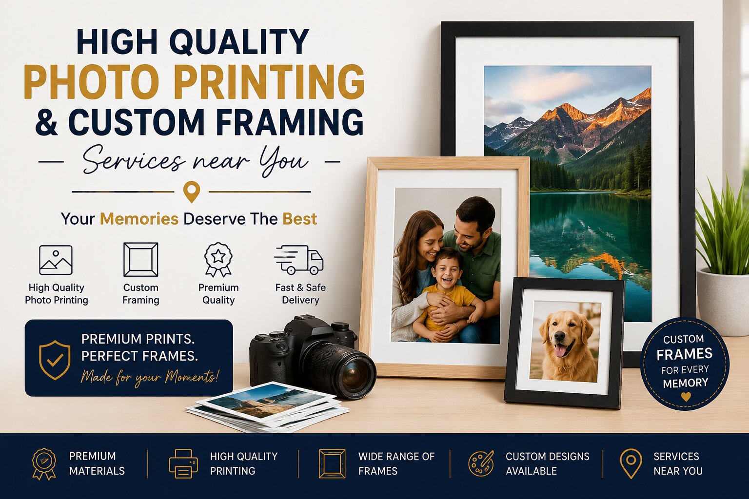 High Quality Photo Printing and Custom Framing Work in India