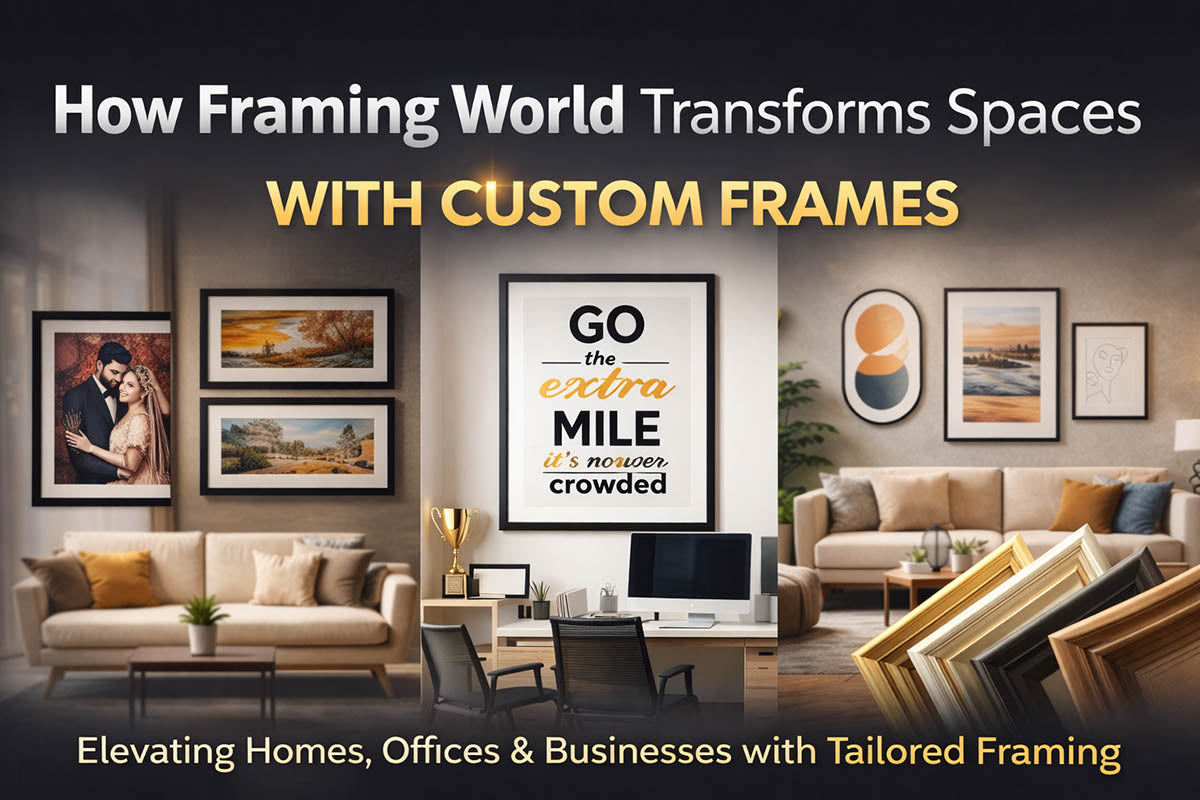 How Framing World Transforms Spaces with Custom Frames