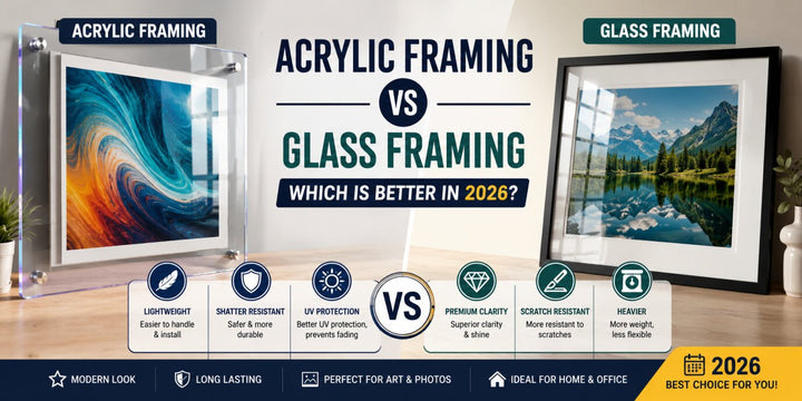 Acrylic Framing vs Glass Framing: Which is Better in 2026?