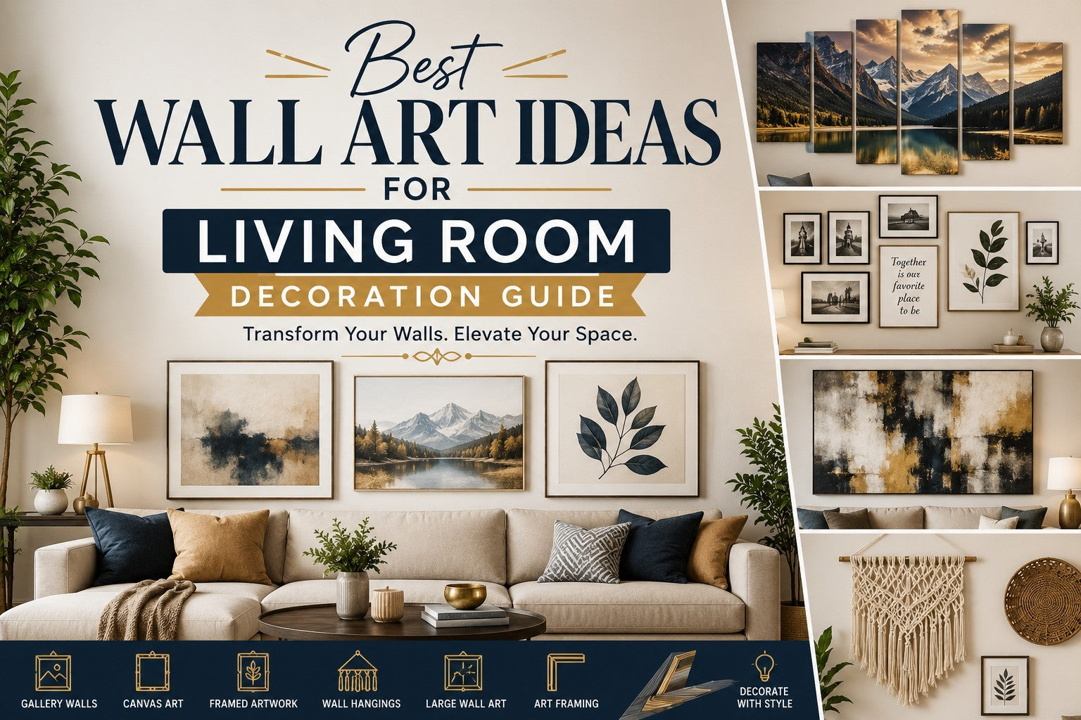 Best Wall Art Ideas for Living Room decoration guide in 2026