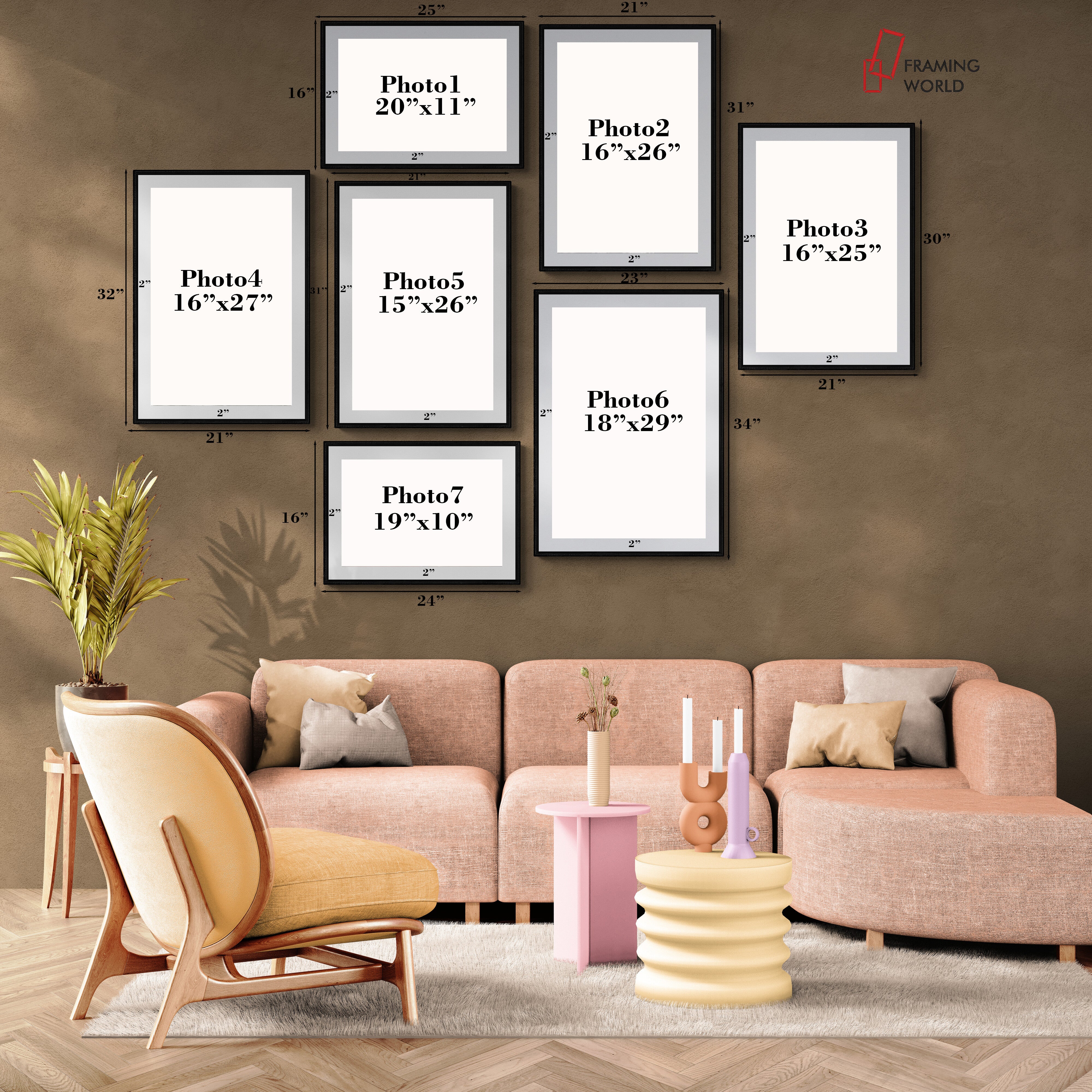 Gallry wall set of 7